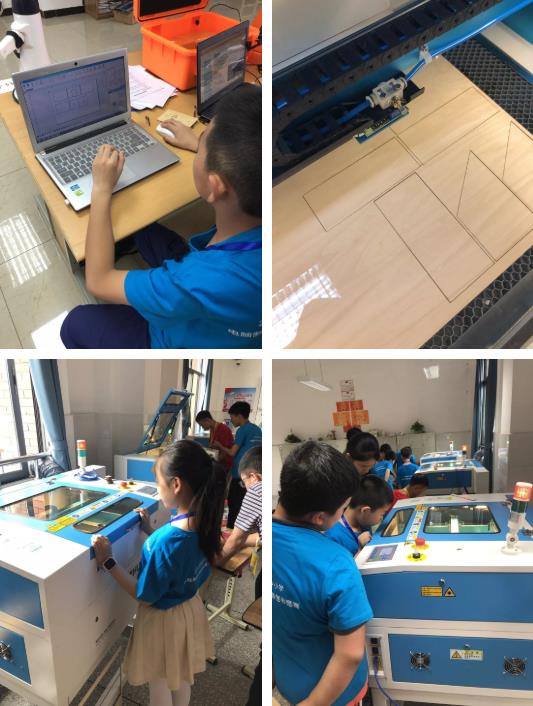 只需要等待短短幾分鐘，小選手們就能拿到與自己設(shè)計的分毫不差的結(jié)構(gòu)件，組裝，將自己的創(chuàng)意變?yōu)楝F(xiàn)實。