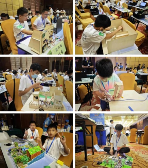 參賽選手完成自己的作品