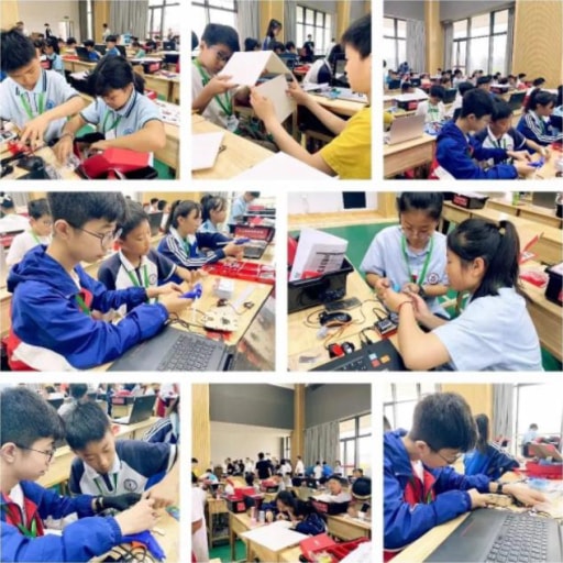 競賽現(xiàn)場，熱火朝天